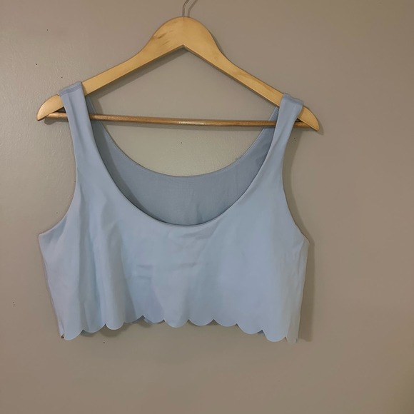 XXL Aerie Scallop Longline Sports Bra & XL High Waisted Scallop Pocket Legging - Picture 3 of 10